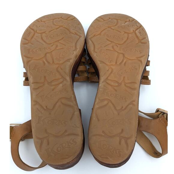 Korks Marley Platform Wedge Sandal Ankle Strap Women's Brown Size US10M EU41 - Picture 7 of 12